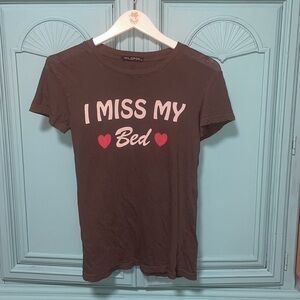 WILDFOX 🦊💋 Wildfox Tee “ I Miss My Bed